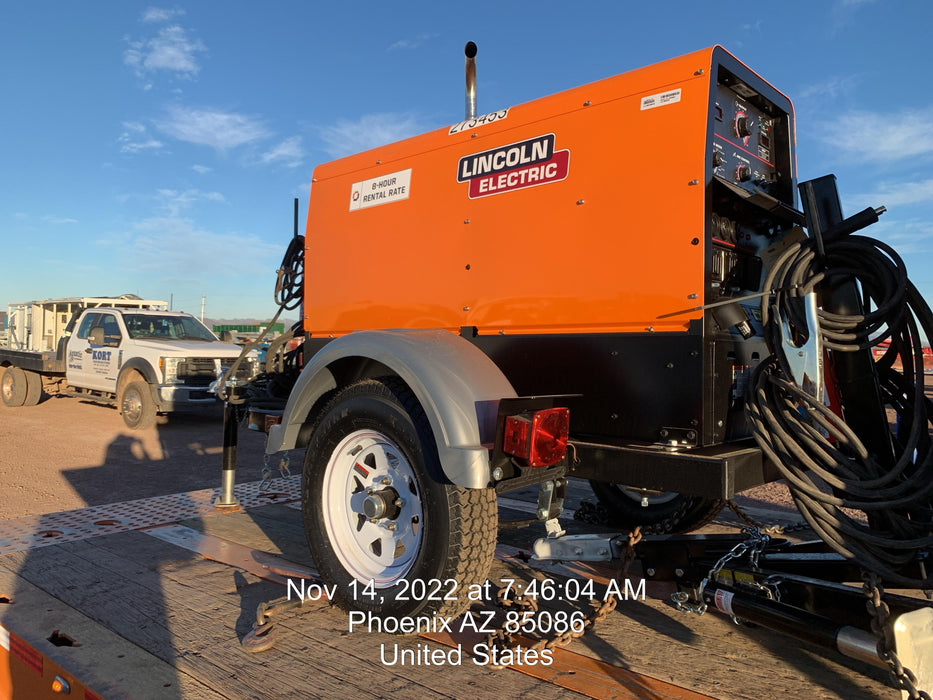 2022 Lincoln Electric LE400 Kubota V1505, Trlr, Cable Rack, Light Kit, ES Decals, T3