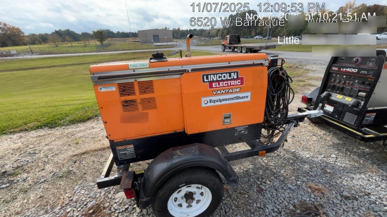 2021 Lincoln Electric Vantage 322 Vantage 322 Ready Pak 3 w/ Decals, ORANGE (includes trailer, cable rack, fender light kit) NO Telematics