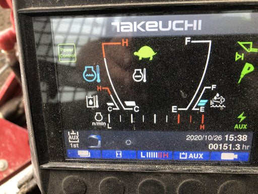 2020 Takeuchi TL12R2-CR Cab/Heat/Air, 111hp, Hydraulic QC