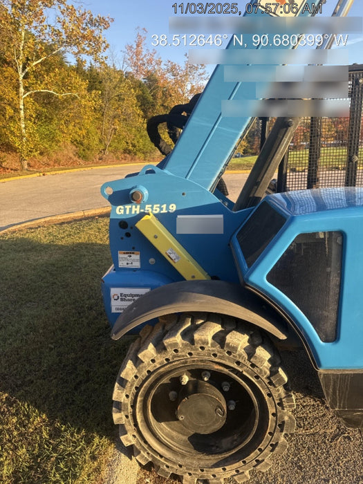 2020 Genie GTH-5519 Canopy, Solid Tires, Work Lights, Beacon, Aux Hydraulics, Back up Alarm