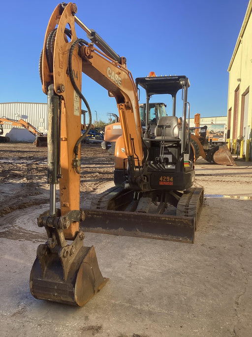 2018 Case CX37C ROPS, LONG ARM, RUBBER TRACKS, AUX HYD