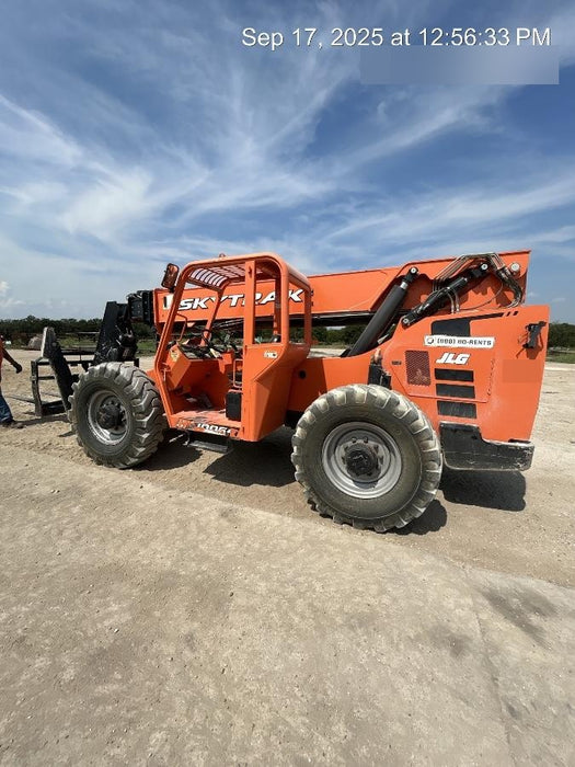 2018 Skytrak 10054 Skytrak 10054 10K Telehandler w/Open ROPS Solid Tires, LED Work Lights, Rotating Beacon, 60" Carriage/60" Forks