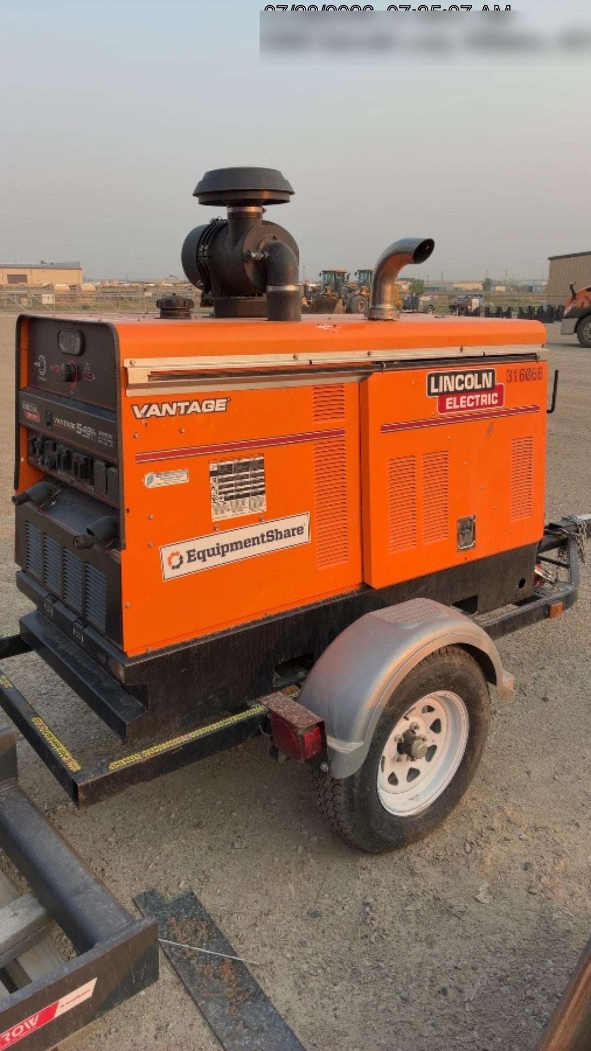 2023 Lincoln Electric Vantage 549X Crosslink Technology, Trailer Mounted, ES Decals, T3