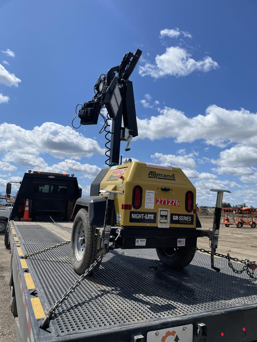 2022 Allmand NLV3GR (4) LED Light Fixture 350W, 23' Vertical Mast, 3kW Prime, Towable, ES Decals, T3