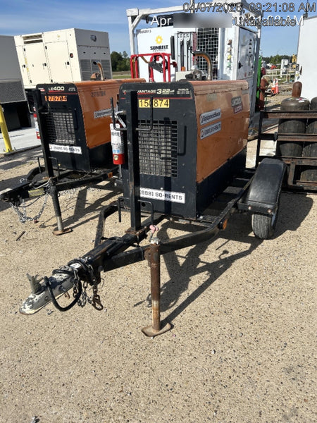 2021 Lincoln Electric Vantage 322 Vantage 322 Ready Pak 3 w/ Telematics & Decals, ORANGE (includes trailer, cable rack, fender light kit)