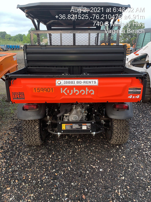 2021 Kubota RTV-X1140W-H Plastic Canopy, Windshield Acrylic Clear, LED Strobe Light, Wire Harness Kit, Back up Alarm