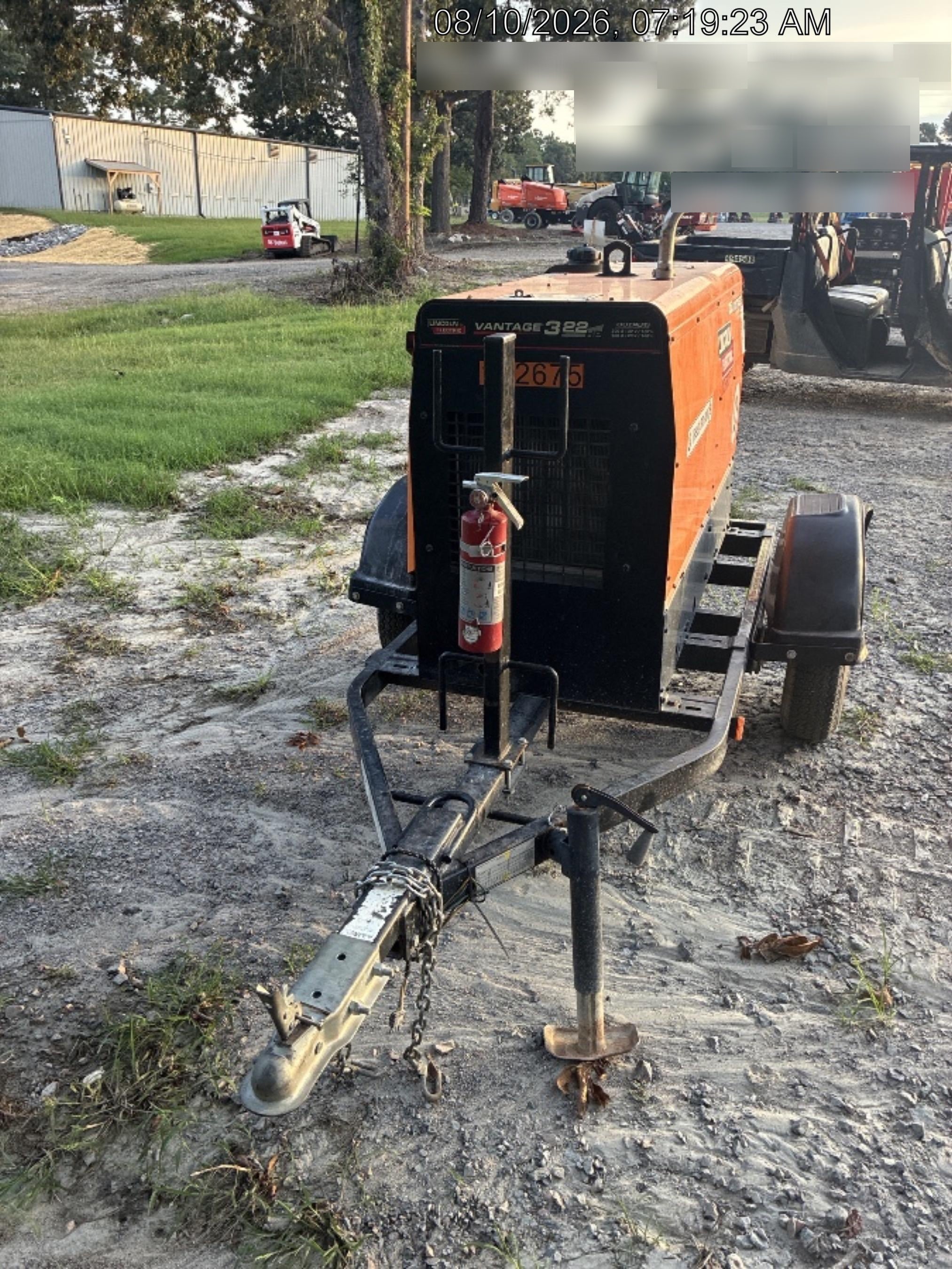 2021 Lincoln Electric Vantage 322 Vantage 322 Ready Pak 3 w/ Decals, ORANGE (includes trailer, cable rack, fender light kit) NO Telematics
