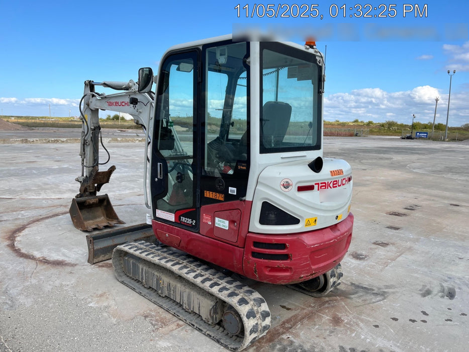 2020 Takeuchi TB-235-2CR Cab/Heat/Air, Rubber Tracks, Manual TAG QC