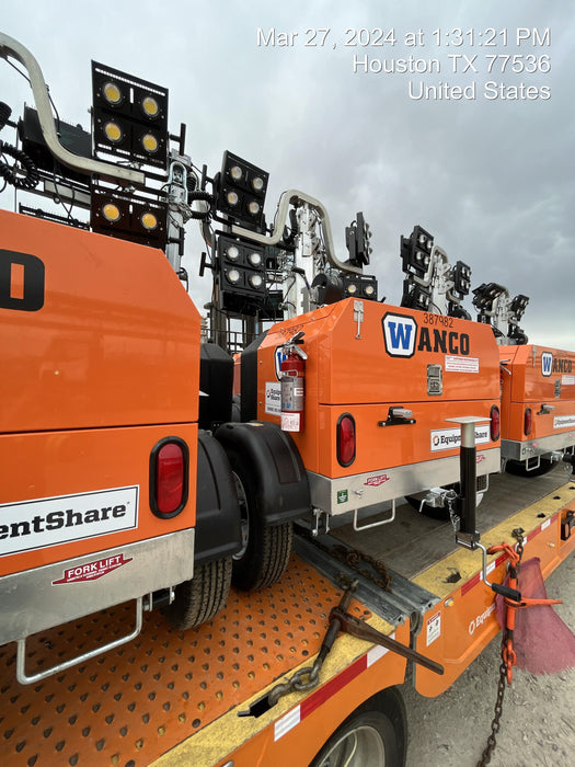 2024 Wanco WLTT-4MM4K Diesel, Deep Sea Controller, Shore Power Plug, Auto Start, (4) 350W LED Floodlights, 4kW Generator, 60 Gal Fuel Tank, 2" Ball, T3