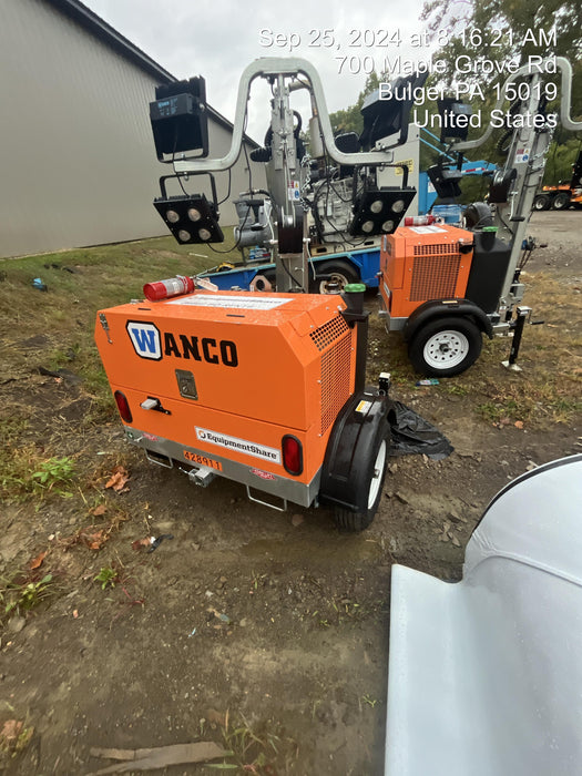 2024 Wanco WLTT-4MM4K Diesel, Deep Sea Controller, Shore Power Plug, Auto Start, (4) 350W LED Floodlights, 4kW Generator, 60 Gal Fuel Tank, 2" Ball, T3