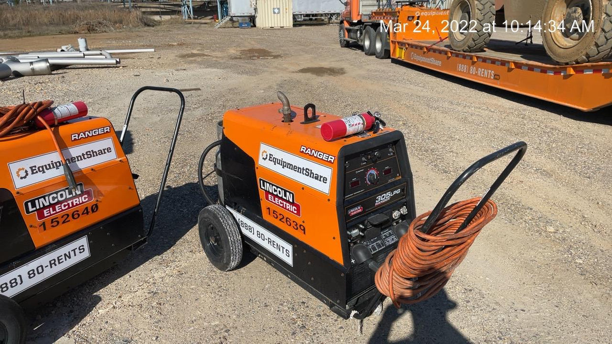 2021 Lincoln Electric Ranger 305 LPG LPG One-Pak (includes undercarriage, tank holder & tank strap) ORANGE