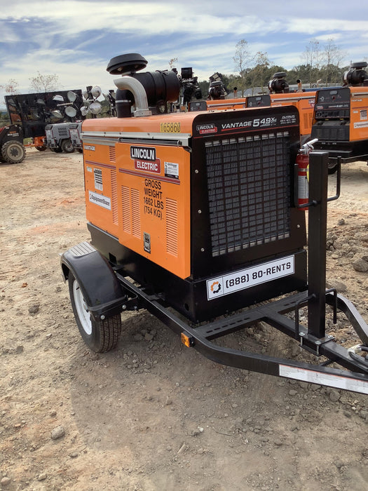 2021 Lincoln Electric Vantage 549X Ready Pak 3, ORANGE (includes trailer, cable rack, fender light kit)