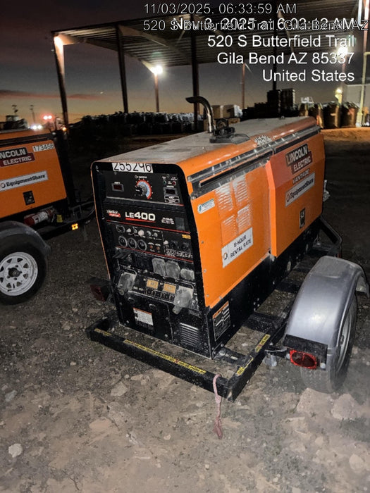 2022 Lincoln Electric LE400 Kubota V1505, Trlr, Cable Rack, Light Kit, ES Decals, T3