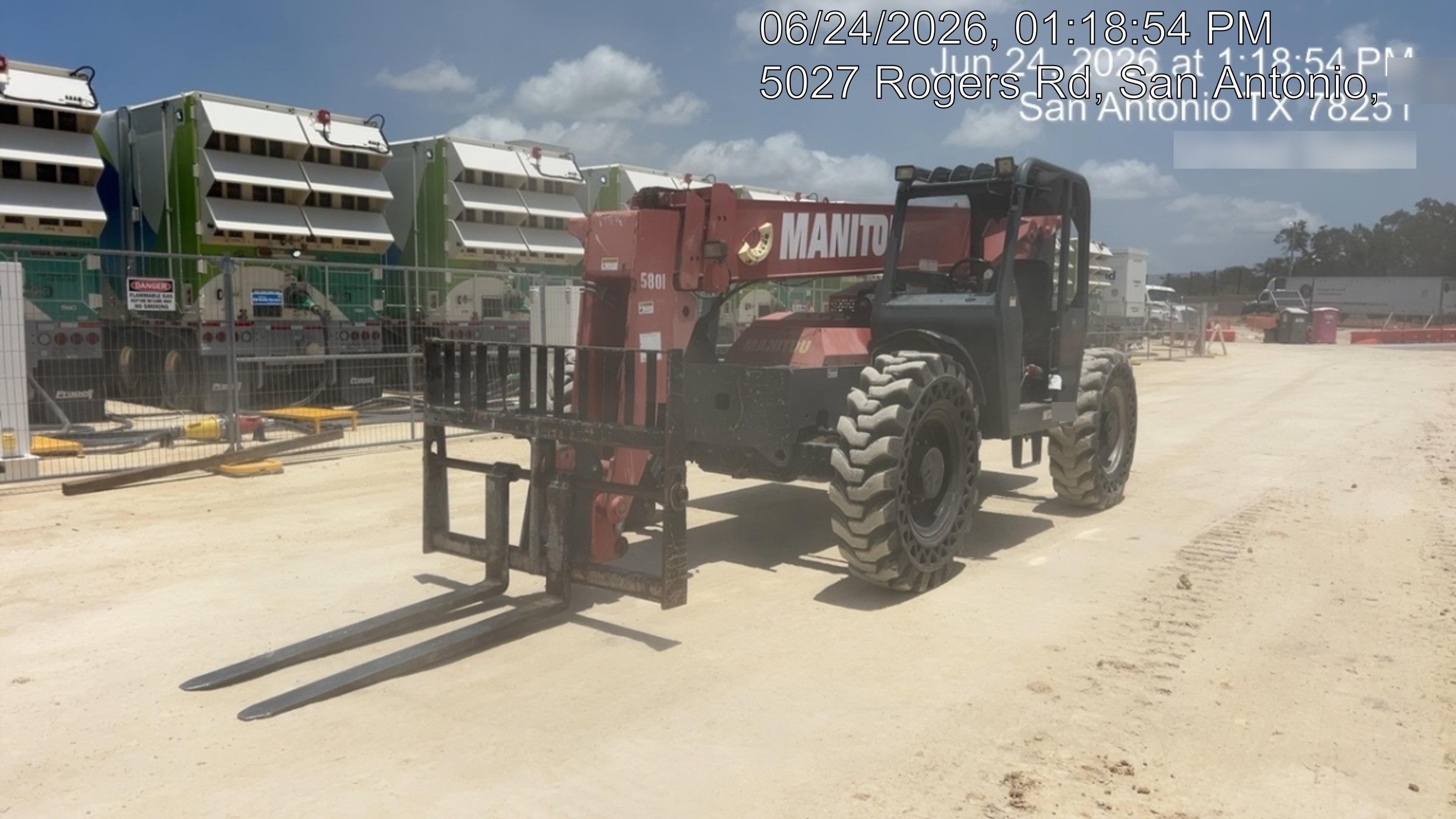 2017 Manitou 12042 Manitou MTA 12042, Solid Tires, 66" Carriage, Open ROPS, Flashing Beacon and Work Light Package
