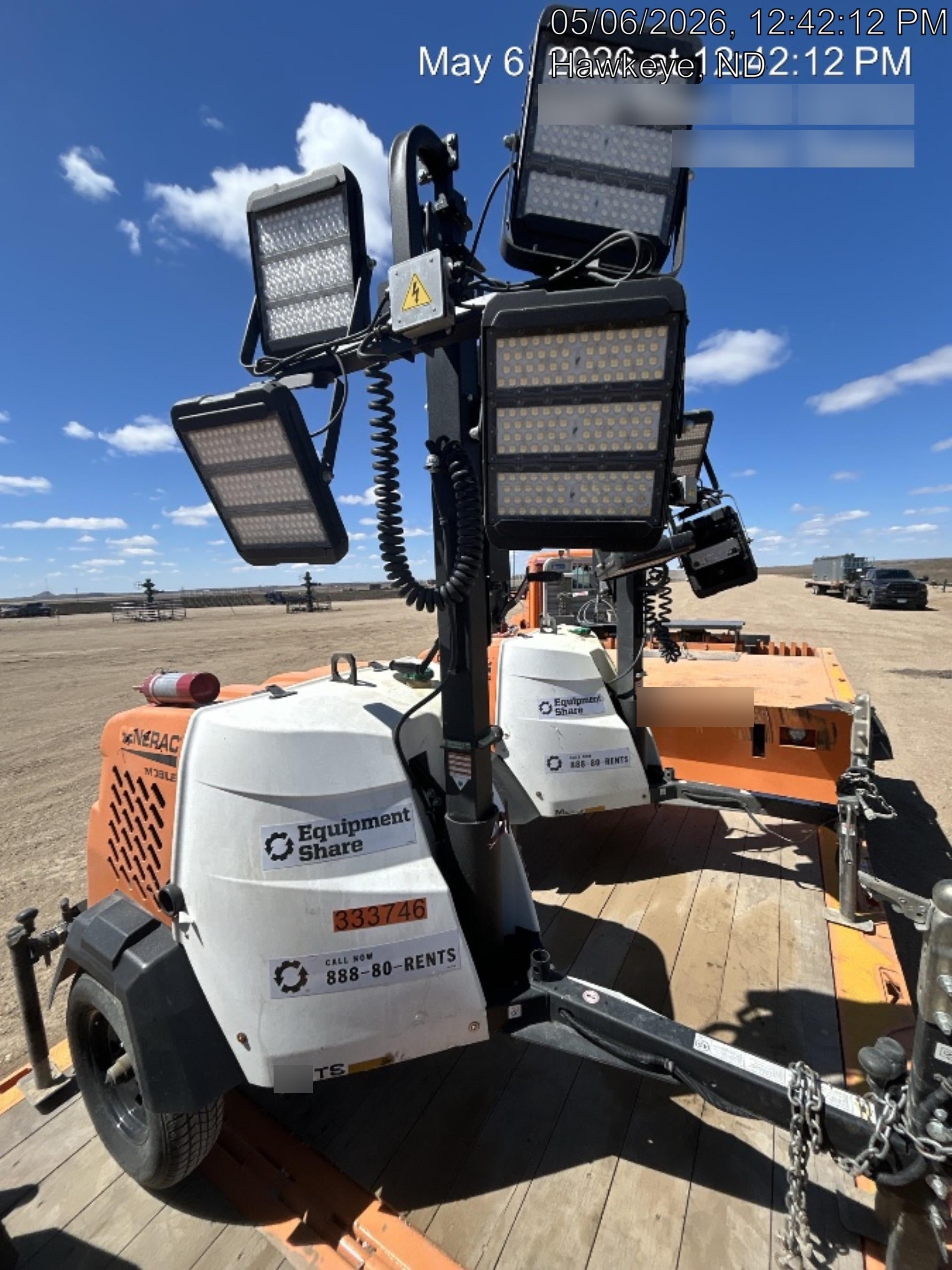 2023 Generac MLT2 Diesel, Flex Switch 120V Input, Powerzone Controller, (4) 320W LED Lights, 4kW Generator, 39.9 Gal Fuel Tank, 2" Ball, T3