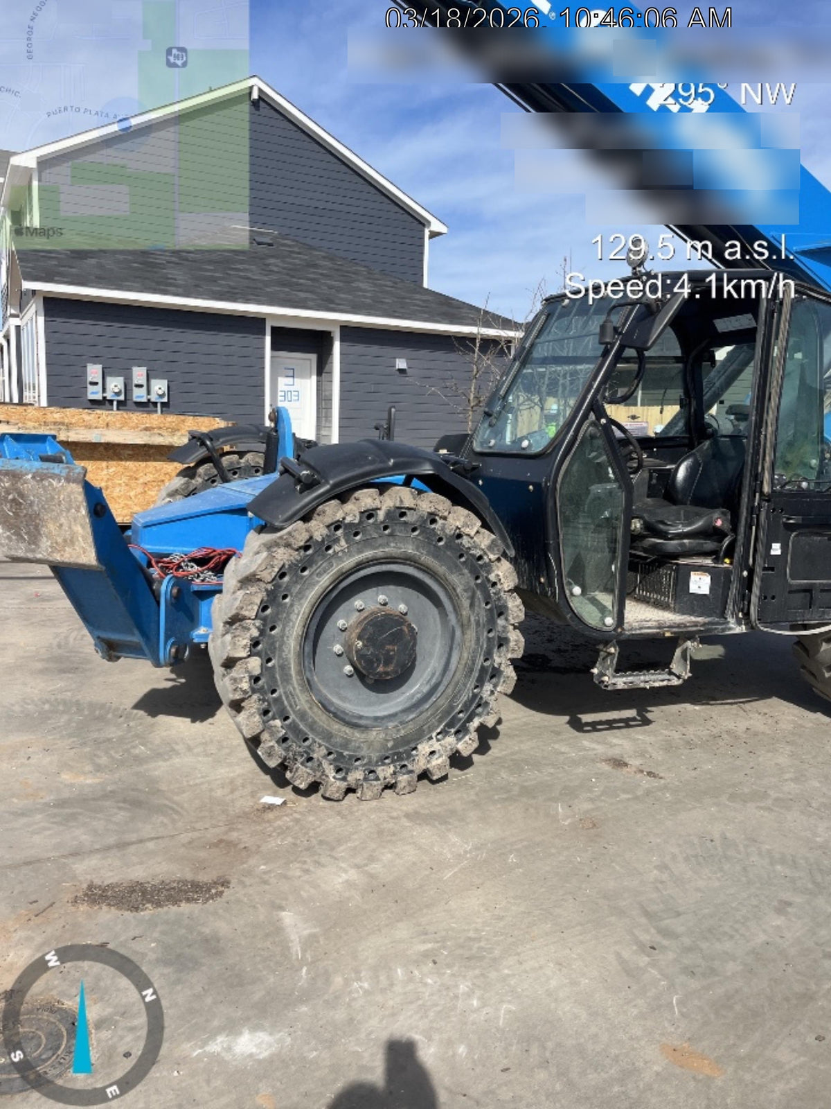 2018 Genie GTH-1056 Genie GTH-1056 w/CAB, Solid Tires, Work Lights, 60" carriage/forks, cab mesh, beacon