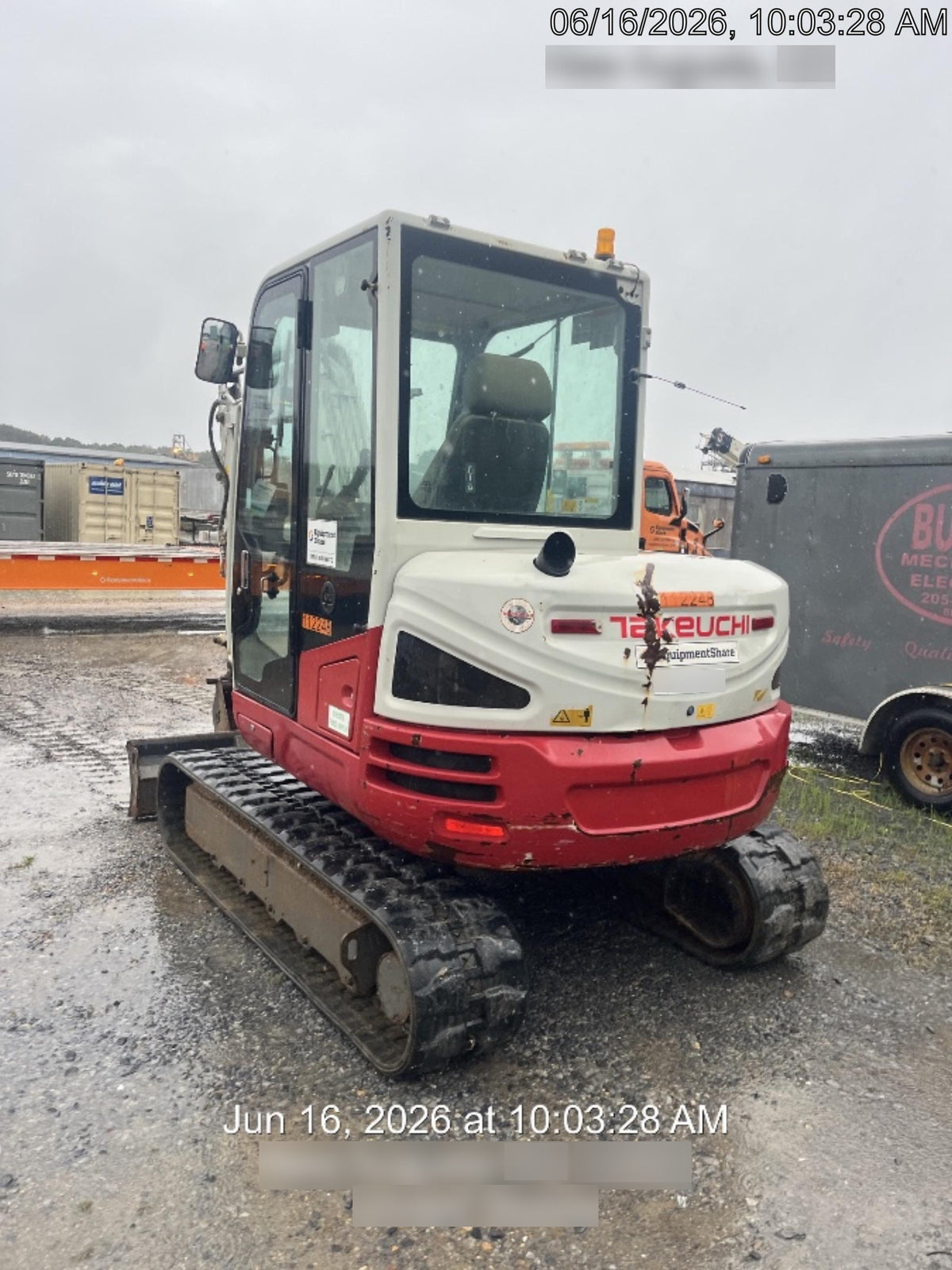 2020 Takeuchi TB250-2C Cab/Heat/Air, Rubber Tracks, Manual TAG QC