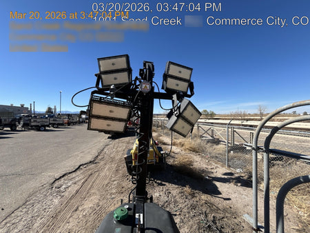 2022 Allmand NLV3GR (4) LED Light Fixture 350W, 23' Vertical Mast, 3kW Prime, Towable, Deep Sea L401, Leveling Jacks, Yanmar T4F 5.8hp