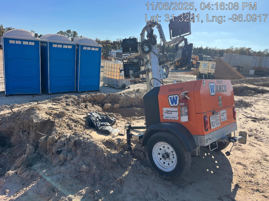 2024 Wanco WLTT-4MM4K Diesel, Deep Sea Controller, Shore Power Plug, Auto Start, (4) 350W LED Floodlights, 4kW Generator, 60 Gal Fuel Tank, 2" Ball, T3