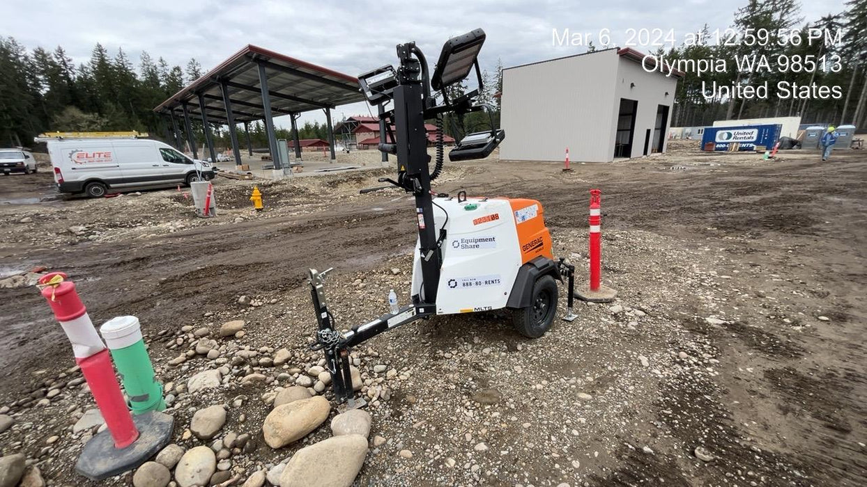 2023 Generac MLT2 Diesel, Flex Switch 120V Input, Powerzone Controller, (4) 320W LED Lights, 4kW Generator, 39.9 Gal Fuel Tank, 2" Ball, T3