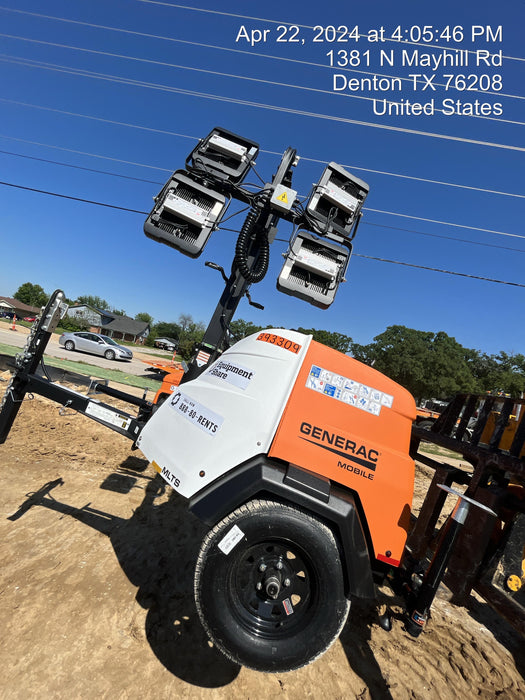 2024 Generac MLT2 Diesel, Flex Switch 120V Input, Powerzone Controller, 
(4) 320W LED Lights, 4kW Generator, 39.9 Gal Fuel Tank, 2" Ball, T3