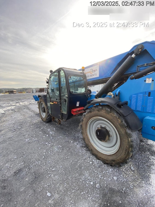 2019 Genie GTH-1056 Cab/Heat/AC, Solid RT Tires, LED Work Lights, Beacon 60" QA Carriage, 60" Forks