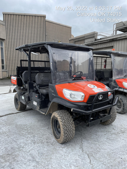 2022 Kubota RTV-X1140W-H Plastic Canopy, Windshield Acrylic Clear, LED Strobe Light, Wire Harness Kit, Back up Alarm