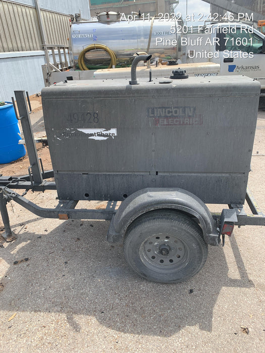 2019 Lincoln Electric Vantage 322 Ready-Pak 3, Two Wheel Trailer, Fender and Light Kit, Cable Rack