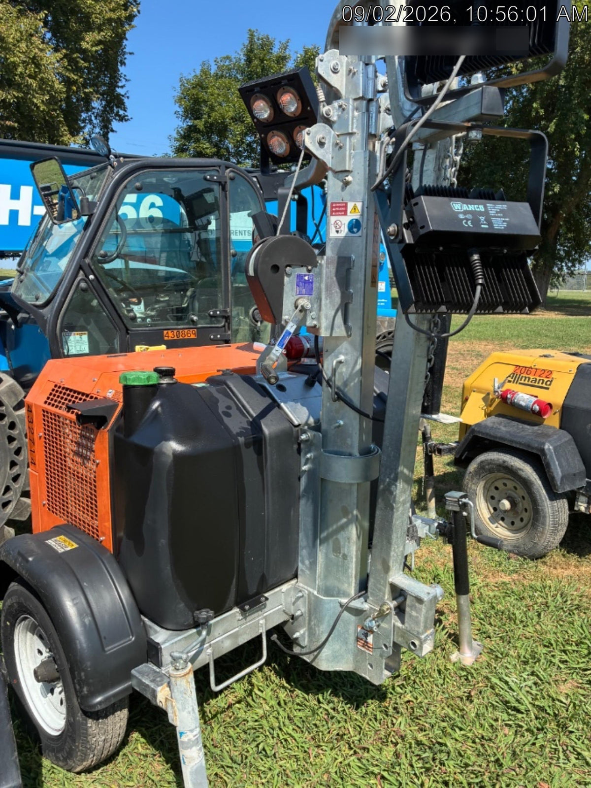 2024 Wanco WLTT-4MM4K Diesel, Deep Sea Controller, Shore Power Plug, Auto Start, (4) 350W LED Floodlights, 4kW Generator, 60 Gal Fuel Tank, 2" Ball, T3