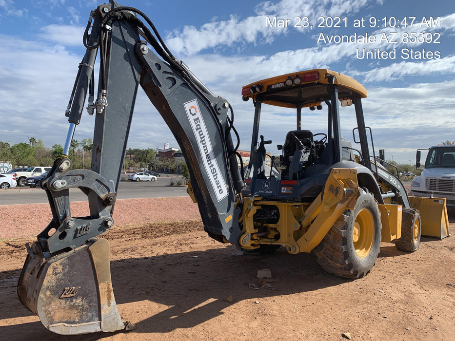 2020 John Deere 310LEP Canopy, 4WD, Standard Stick, Pilot Controls, 2 Way Hydraulics, TAG Manual QC