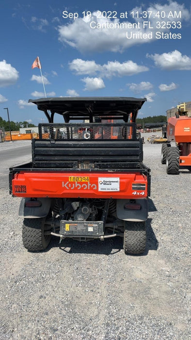 2021 Kubota RTV-X1140W-H Plastic Canopy, Windshield Acrylic Clear, LED Strobe Light, Wire Harness Kit, Back up Alarm