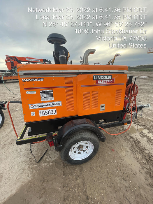 2021 Lincoln Electric Vantage 549X Ready Pak 3, ORANGE (includes trailer, cable rack, fender light kit)