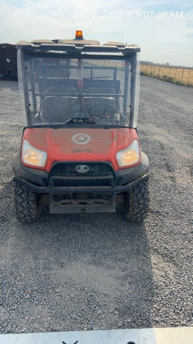 2022 Kubota RTV-X1140W-H Plastic Canopy, Windshield Acrylic Clear, LED Strobe Light, Wire Harness Kit, Back up Alarm