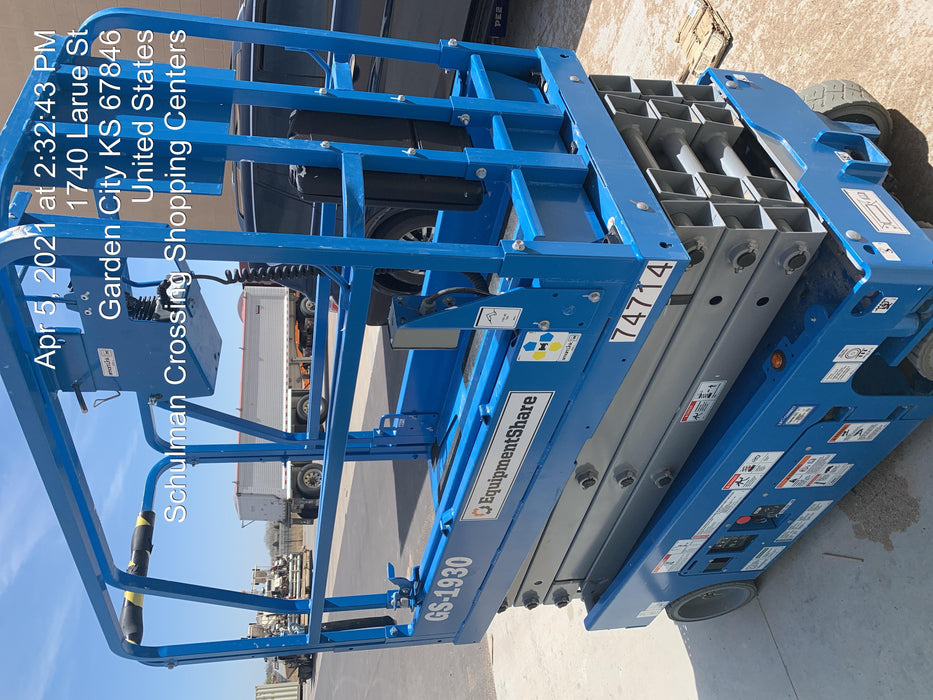 2020 Genie GS-1930 Fixed rails with chain entry gate - Pre A92.20