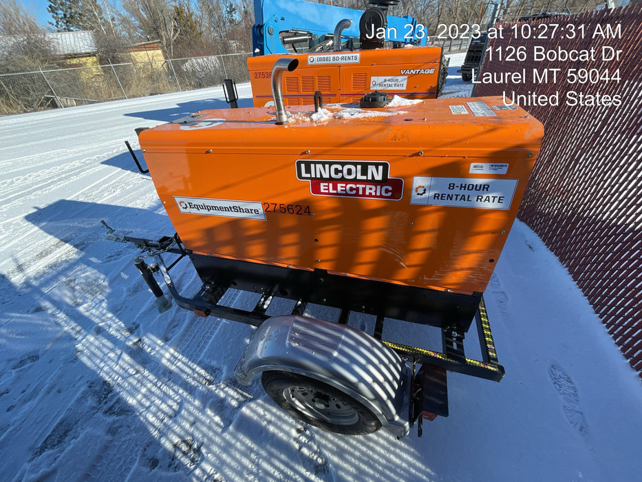 2022 Lincoln Electric LE400 Kubota V1505, Trlr, Cable Rack, Light Kit, ES Decals, T3