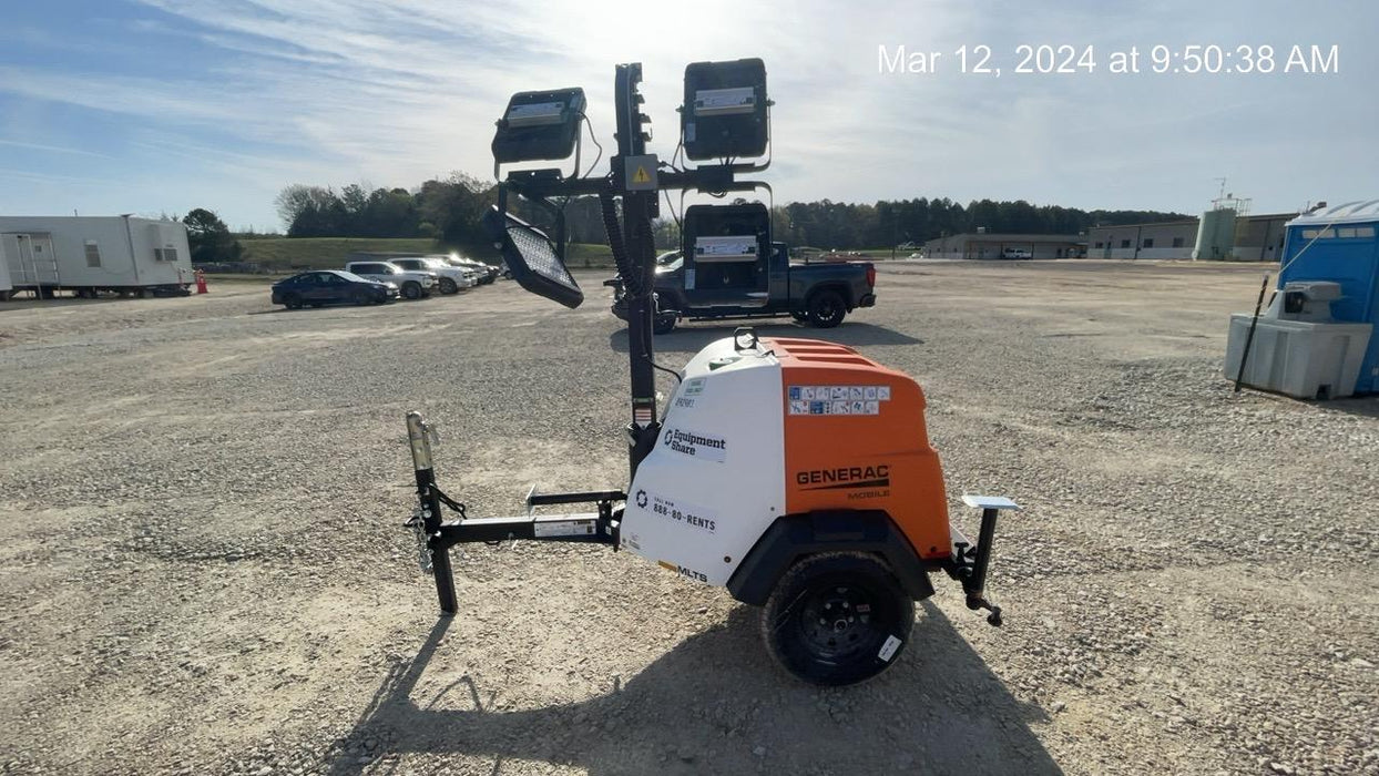 2024 Generac MLT2 Diesel, Flex Switch 120V Input, Powerzone Controller, 
(4) 320W LED Lights, 4kW Generator, 39.9 Gal Fuel Tank, 2" Ball, T3