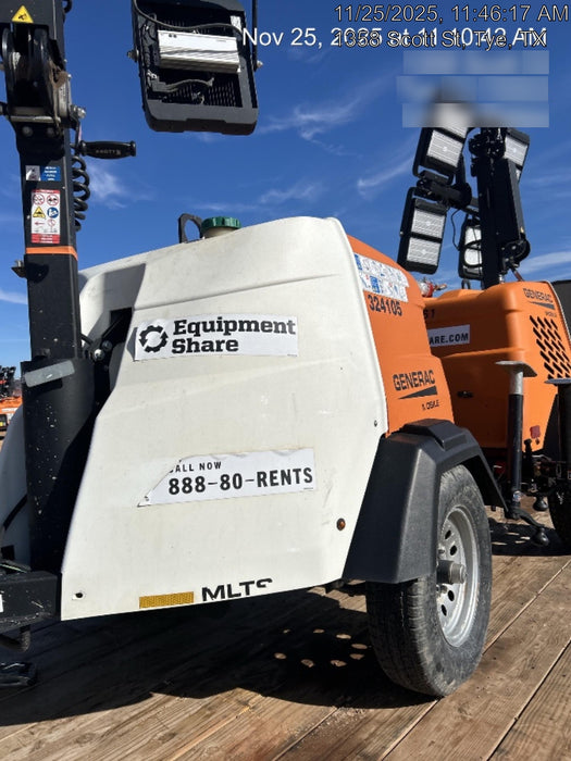 2023 Generac MLT2 Diesel, Flex Switch 120V Input, Powerzone Controller, (4) 320W LED Lights, 4kW Generator, 39.9 Gal Fuel Tank, 2" Ball, T3