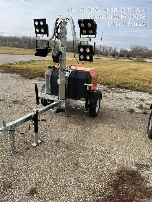 2024 Wanco WLTT-4MM4K Diesel, Deep Sea Controller, Shore Power Plug, Auto Start, (4) 350W LED Floodlights, 4kW Generator, 60 Gal Fuel Tank, 2" Ball, T3