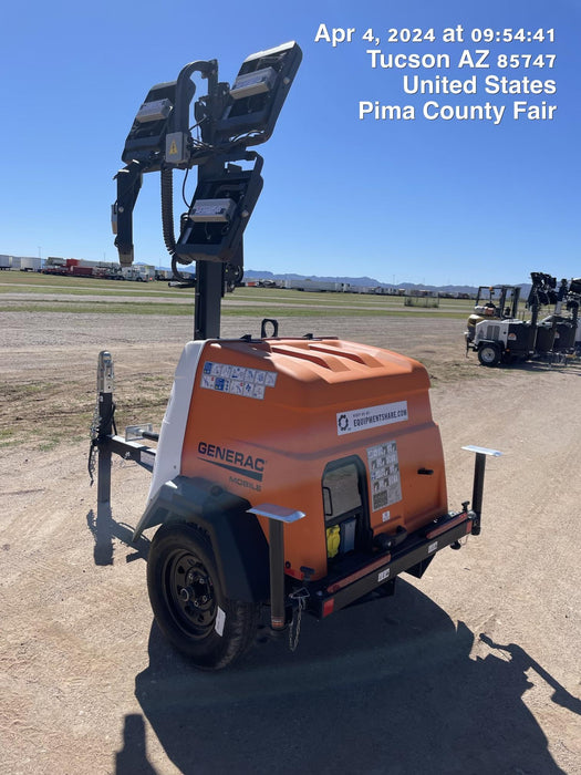 2024 Generac MLT2 Diesel, Flex Switch 120V Input, Powerzone Controller, 
(4) 320W LED Lights, 4kW Generator, 39.9 Gal Fuel Tank, 2" Ball, T3