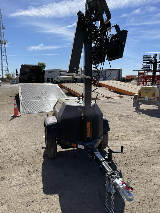 2022 Allmand NLV3GR (4) LED Light Fixture 350W, 23' Vertical Mast, 3kW Prime, Towable, Deep Sea L401, Leveling Jacks, Yanmar T4F 5.8hp