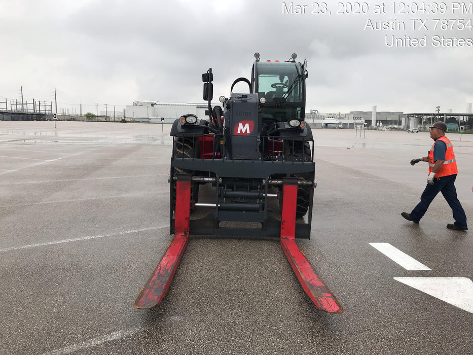 2019 Magni HTH 20.10 Two LED lights on cab - front, Four LED lights on cab - rear, Two LED lights on the boom, Camera on boom & back, Foam Filled Tires | Attachments: Forkcarriage 20 T with 96" forks & positioner w/Forkcarriage 20 T with 96" forks & positioner