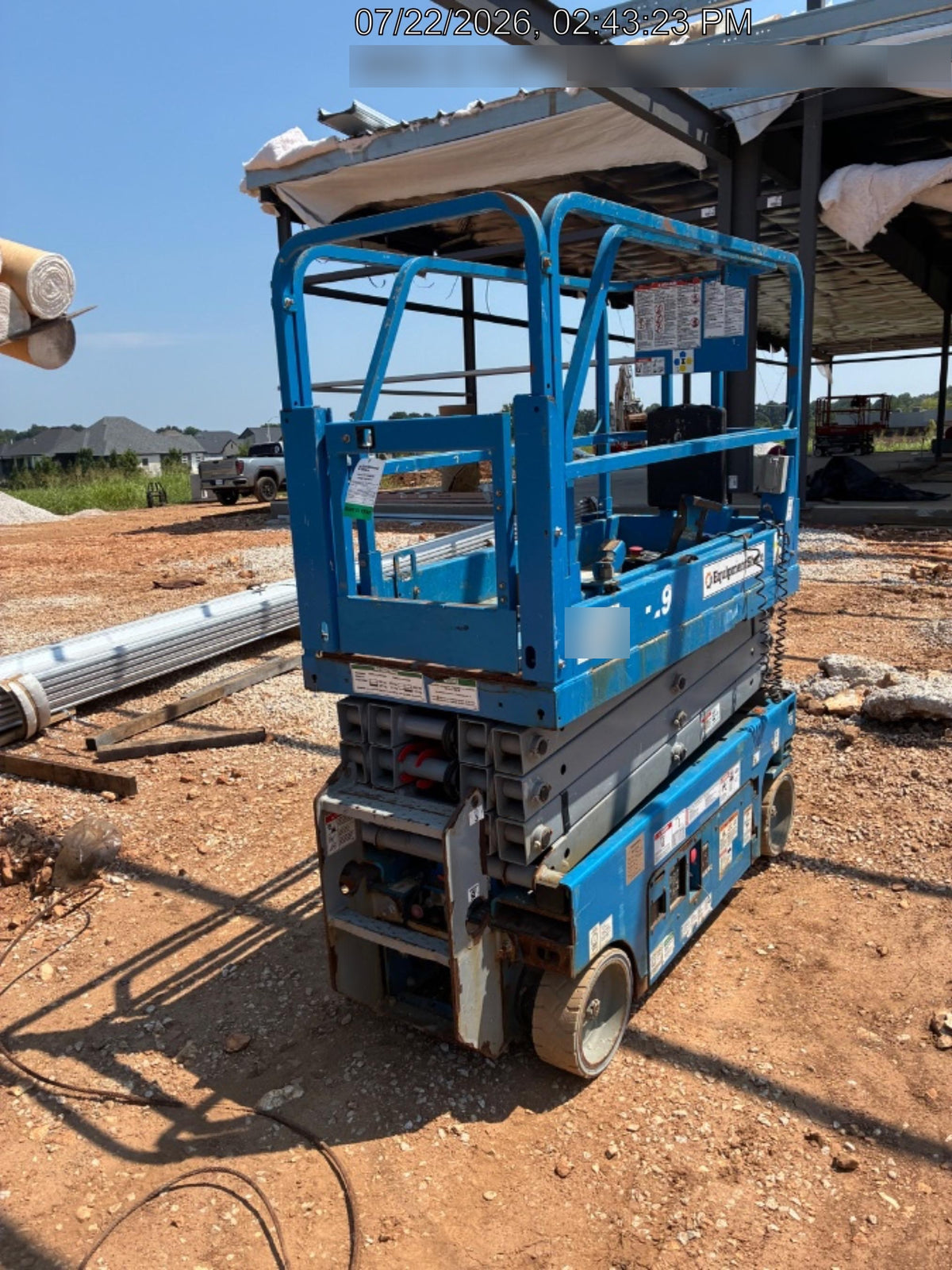 2020 Genie GS-1930 Solid Non Marking Tires, Beacon, Folding rails with half height swing gate