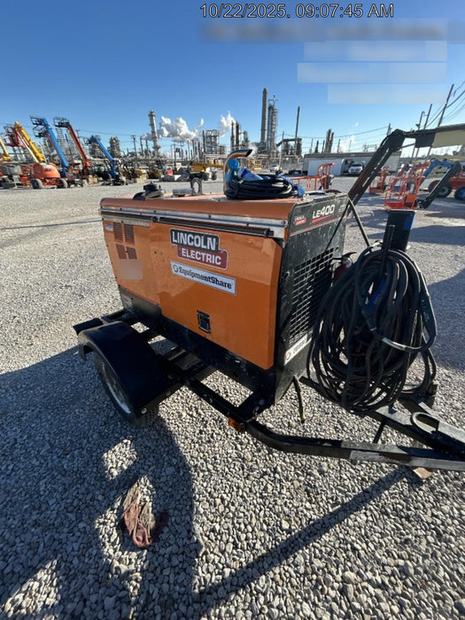 2023 Lincoln Electric LE400 Kubota V1505, Trlr, Cable Rack, Light Kit, ES Decals, T3