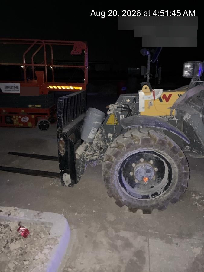 2018 Wacker Neuson TH627 Wacker Neuson TH627 Telehandler w/Canopy, Solid Tires, 48" Carriage and Forks