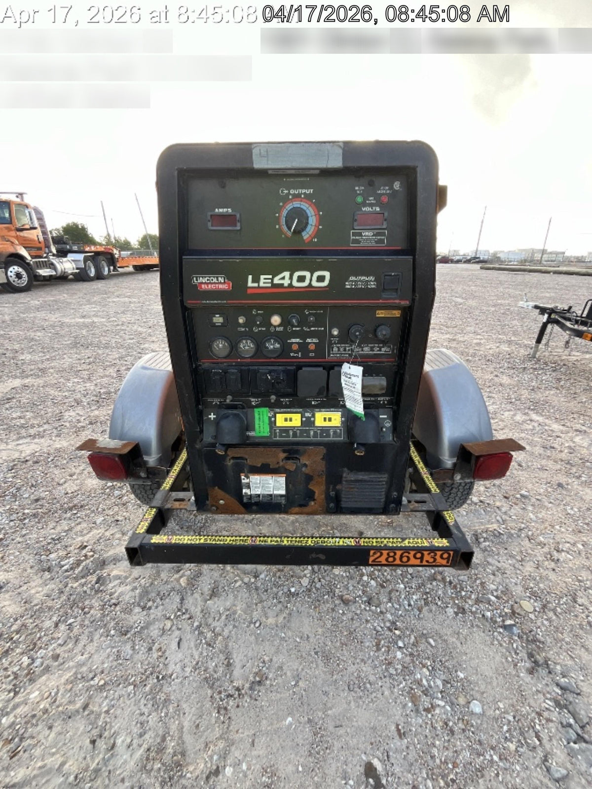 2022 Lincoln Electric LE400 Kubota V1505, Trlr, Cable Rack, Light Kit, ES Decals, T3