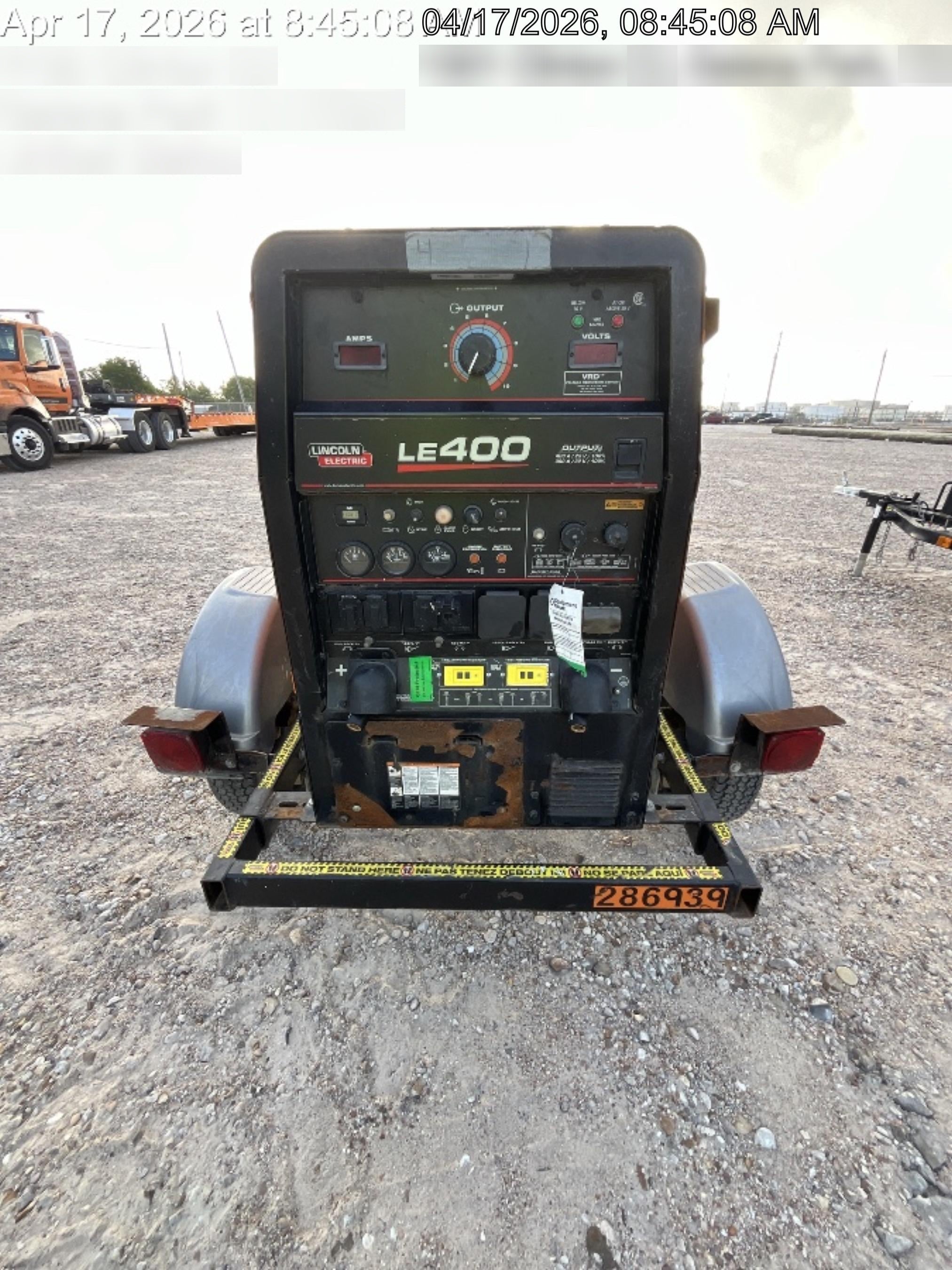2022 Lincoln Electric LE400 Kubota V1505, Trlr, Cable Rack, Light Kit, ES Decals, T3
