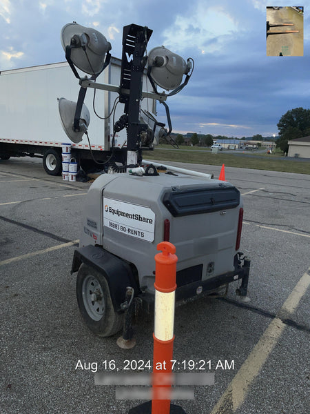 2018 Wacker Neuson LTV6L-MH Wacker Neuson LTV6L Mobile Light Tower w/Fuel Level Sensor Installed