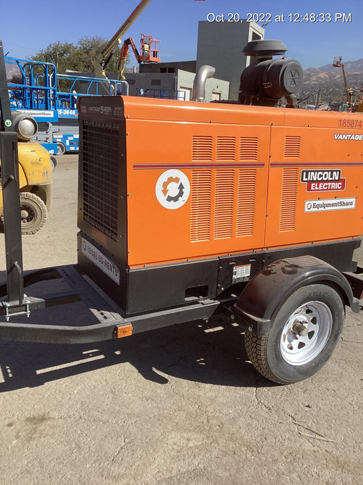 2021 Lincoln Electric Vantage 549X Ready Pak 3, ORANGE (includes trailer, cable rack, fender light kit)