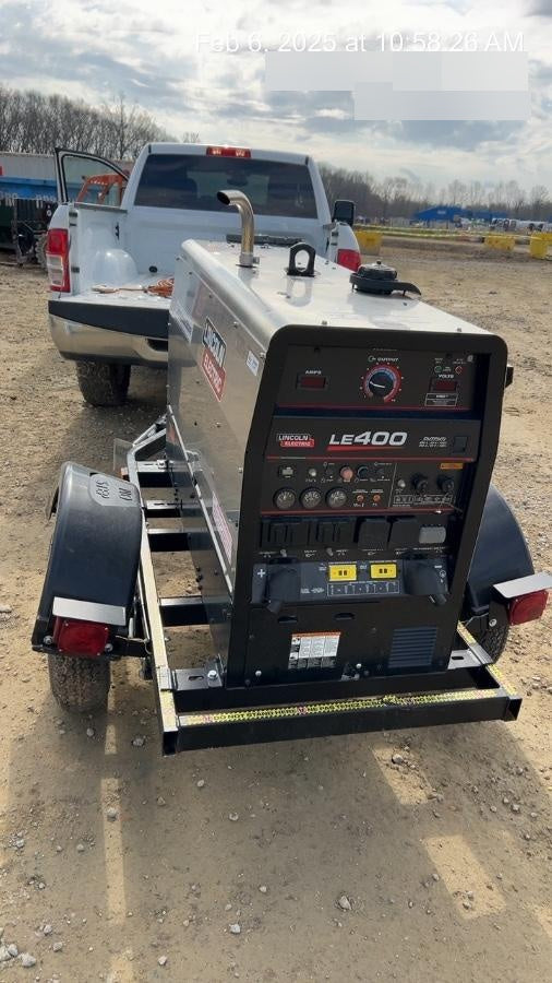 2024 Lincoln Electric LE400 Kubota V1505, Trlr, Cable Rack, Light Kit, ES Decals, T3