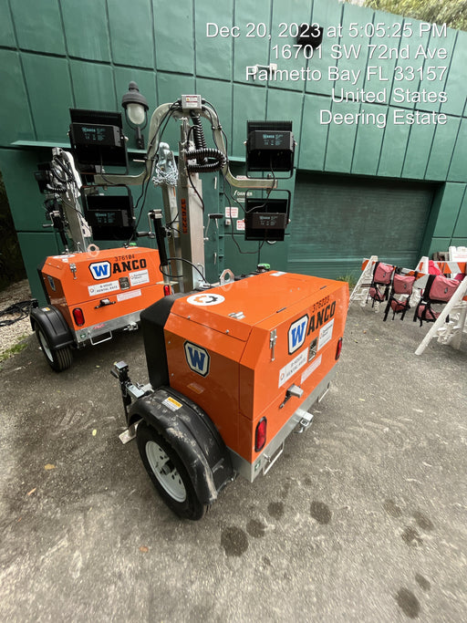 2023 Wanco WLTT-4MM4K Diesel, Deep Sea Controller, Shore Power Plug, Auto Start, (4) 350W LED Floodlights, 4kW Generator, 60 Gal Fuel Tank, 2" Ball, T3